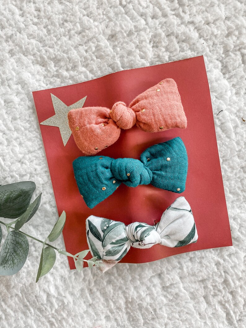Barrettes cheveux tissu / trio de barrettes bébé / lot Etsy