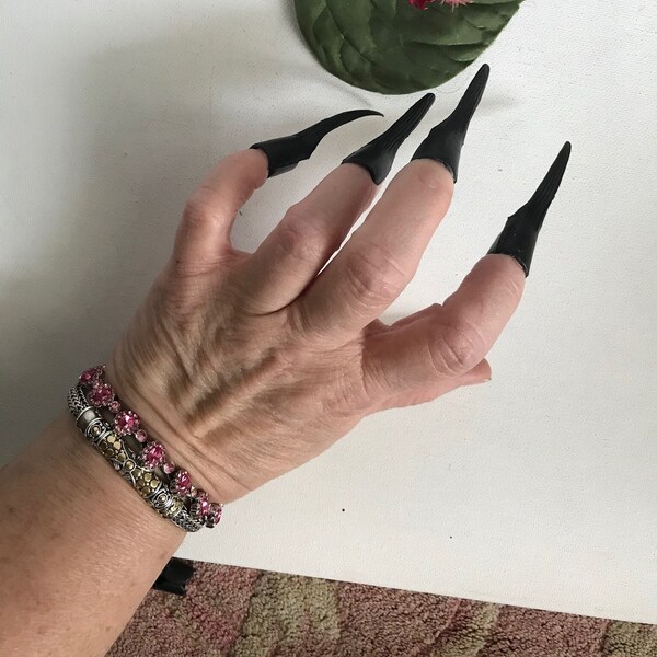 Long Fake Nails Etsy