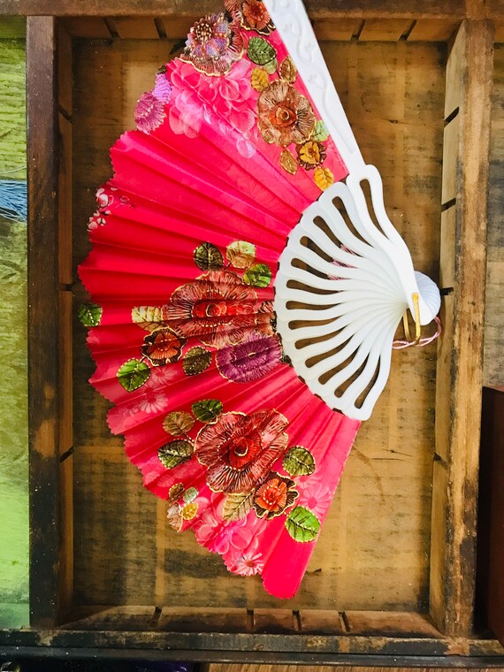 Handheld Colorful Fans, Hot Flashes Woman, Decorative… Gem