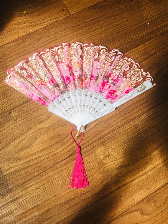 Handheld Colorful Fans, Hot Flashes Woman, Decorative… Gem