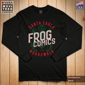 Frog Comics Long Sleeve T-Shirt: Film Fan Art 80s Movie Memorabilia Shirt S-4XL