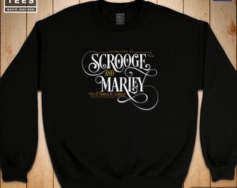 Scrooge and Marley Sweatshirt: A Christmas Carol Movie Fan Art Sweater S-3XL