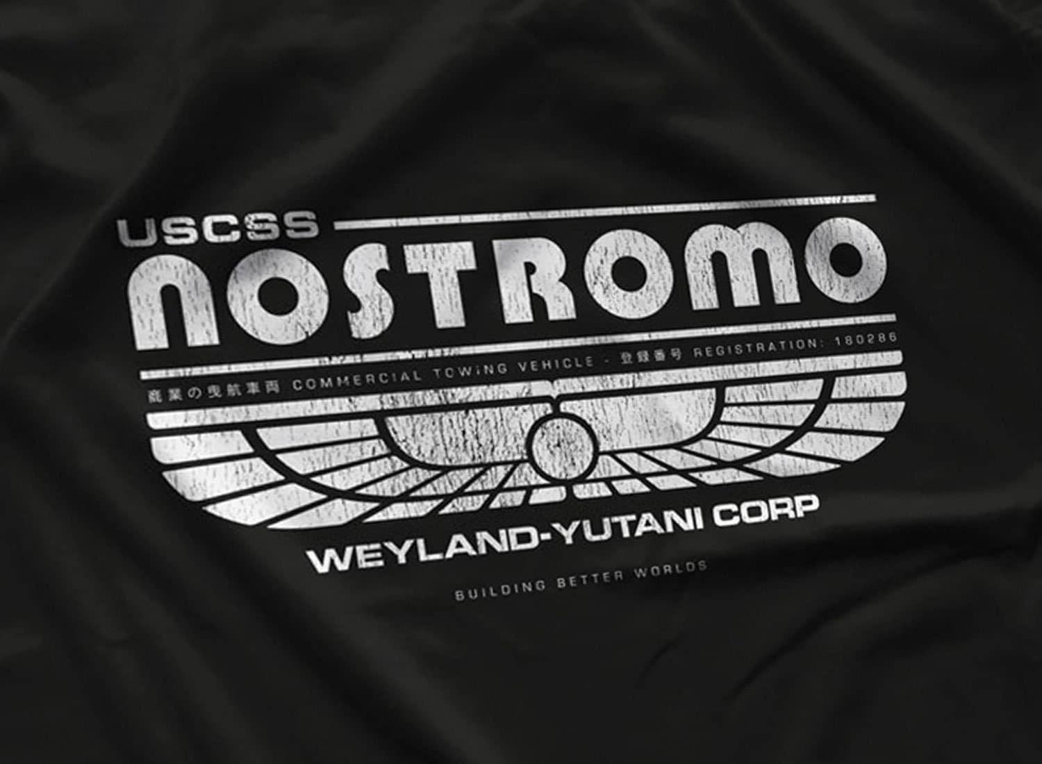 USCSS Nostromo T-Shirt: Distressed Retro Alien Movie Fan Art, S-5XL
