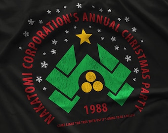 Nakatomi Xmas Party T-Shirt: Film Fan Art Christmas Movie Shirt S-5XL