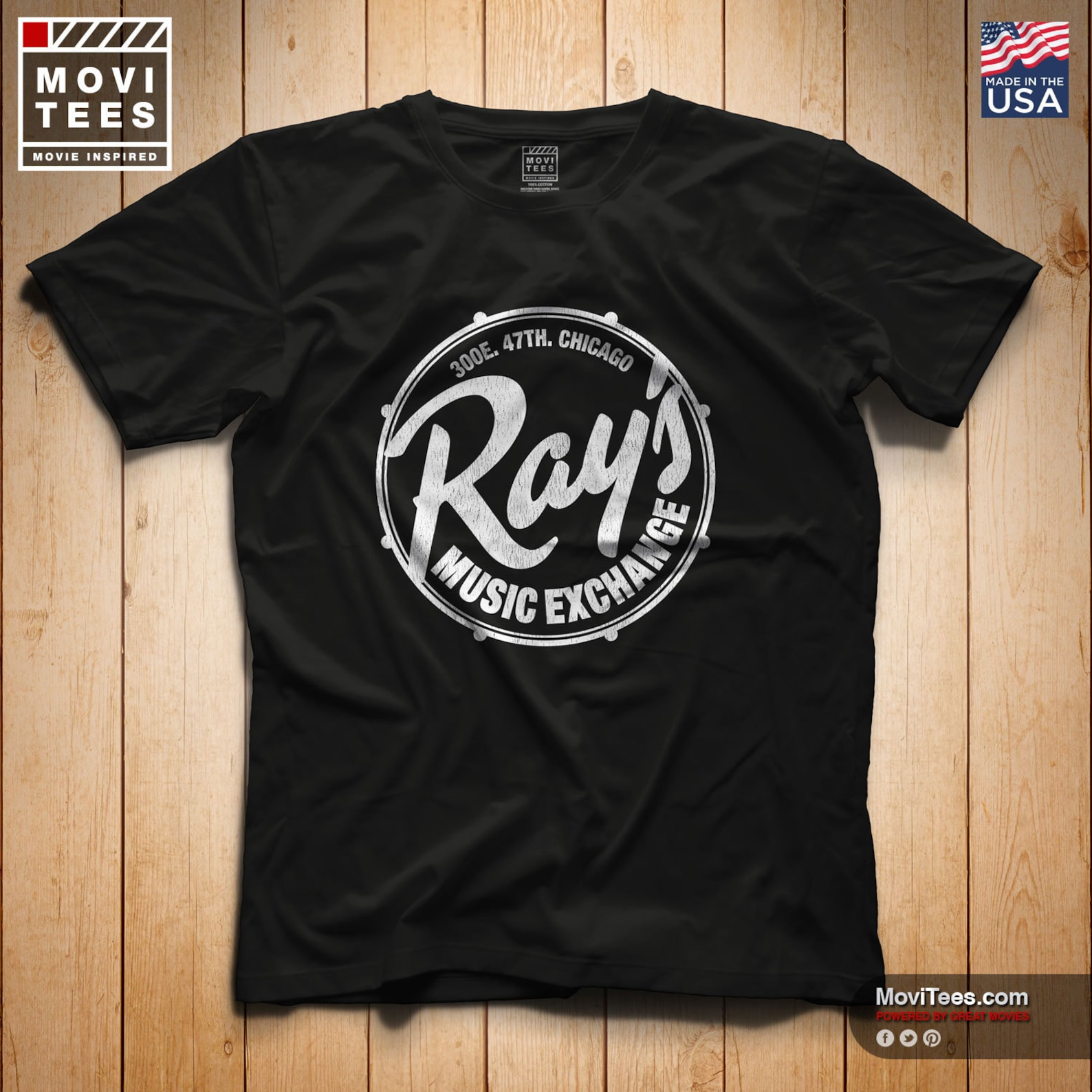 Rays Music Exchange T-Shirt Uomo 100% Cotone Premium, Taglie Forti, Stampa Di Qualità, Prodotto In Inghilterra - 4