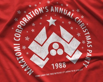 Nakatomi Christmas Party T-Shirt: Film Fan Art 80s Movie Shirt S-5XL