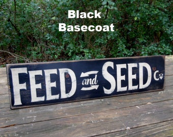 Blacksmith Feed and Supply Sign Distressed Sign Primitive Blacksmith Sign