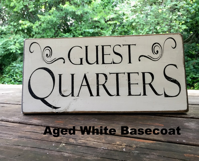 Guest Quarters Primitive Sign Guest Quarters Rustic Signs | Etsy