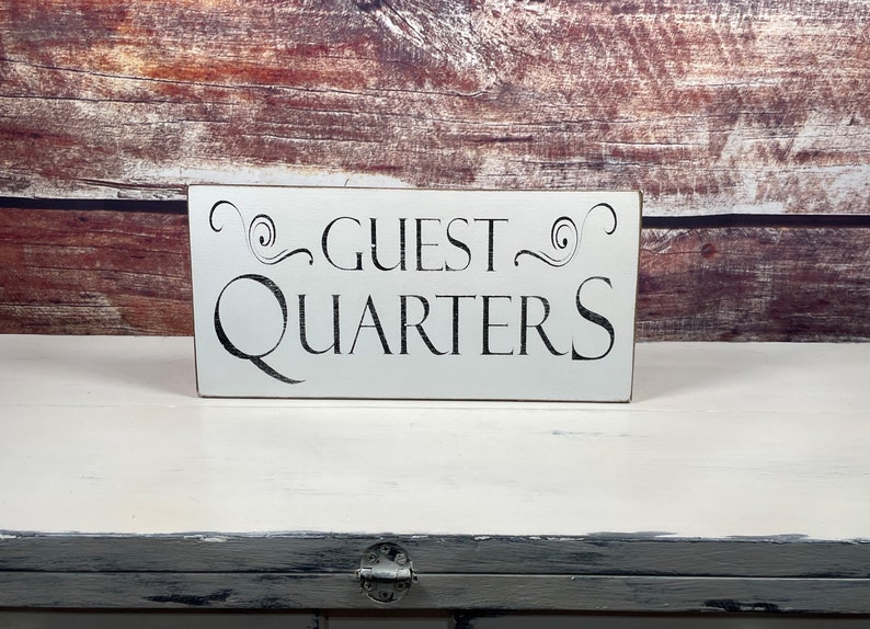Guest Quarters Primitive Sign Guest Quarters Rustic Signs Etsy