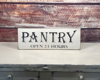 Primitive Sign PANTRY Checks Adorable Kitchen Sign Country Chic and Shabby Primitive Sign PANTRY Checks Adorable Kitchen Sign Country Chic and Shabby