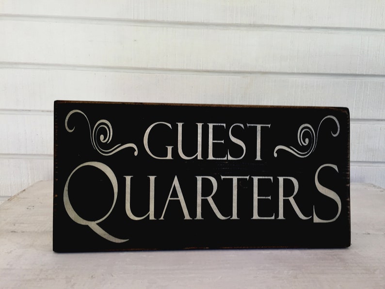 Guest Quarters Primitive Sign Guest Quarters Rustic Signs Etsy