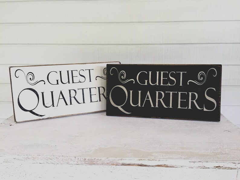 Guest Quarters Primitive Sign Guest Quarters Rustic Signs Etsy