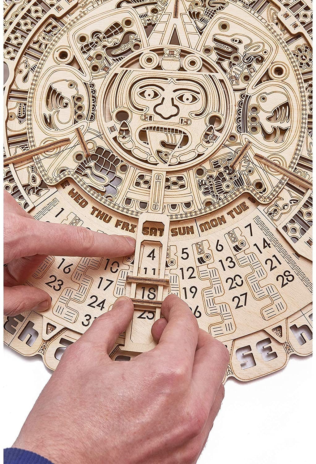 Mayan Calendar 3D Mechanical Model Tractor Wooden Puzzle Etsy