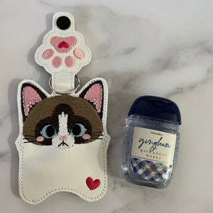 Snowshoe Cat, Hand SanitizerHolder, Hand SanitizerCase, Sanitizers Holders Custom, Hand Sanitize Holder, Gift for Cat Owner