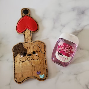 Bulldog Keychain, Hand SanitizerHolder, Hand SanitizerCase, Sanitizers Holders Custom, Hand Sanitize Holder, Gift for Dog Owner, Bulldog Mom