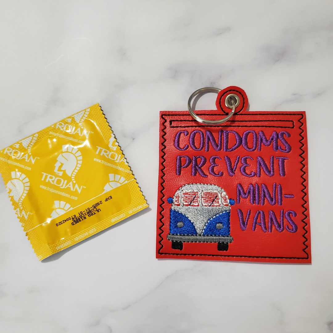 Condoms Case, Condoms Prevent Minivans, Condoms Funny, Birth Control  Holder, Dirty Gift for Her, Funny Gift for Him, Bachelor Party Favors