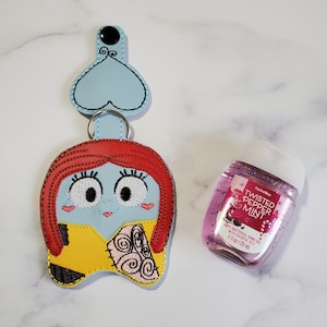 Sally Keychain, Hand SanitizerHolder, Hand SanitizerCase, Sanitizers Holders Custom, Hand Sanitize Holder, Gift for Women