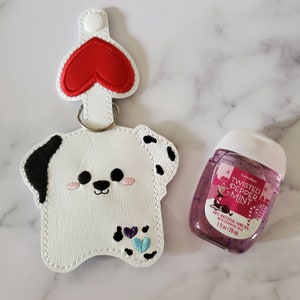 Dalmatian Keychain, Hand SanitizerHolder, Hand SanitizerCase, Sanitizers Holders Custom, Hand Sanitize Holder, Gift for Dog Owner