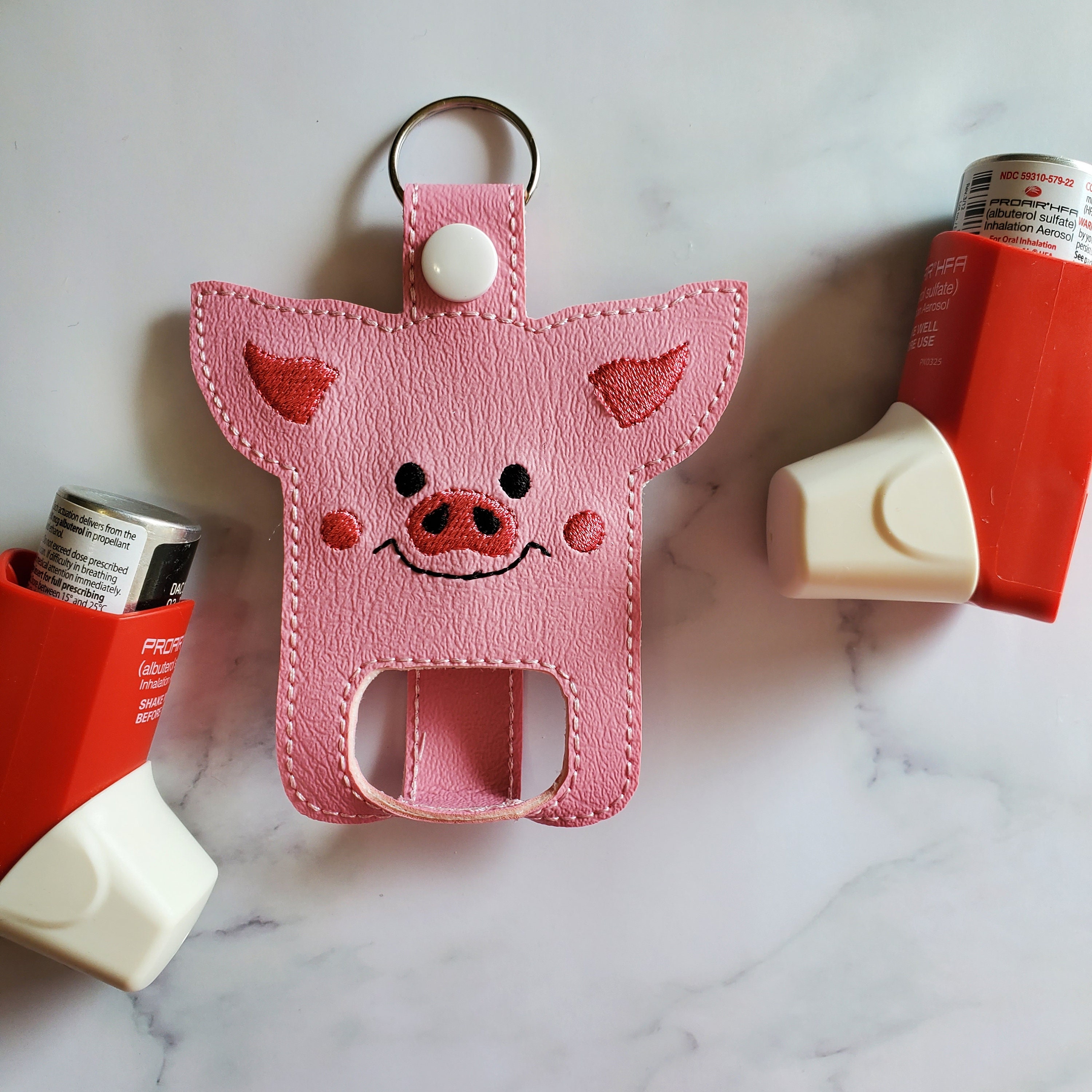 Asthma Inhaler Holder Keychain for Kids Inhaler Keychain Etsy