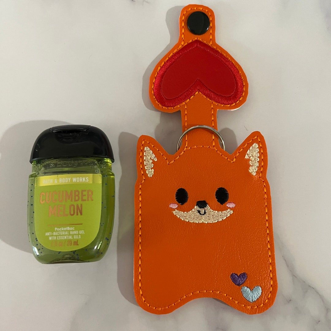 Fox Keychain, Hand Sanitizerholder, Hand Sanitizercase, Sanitizers