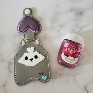 Husky Keychain, Hand SanitizerHolder, Hand SanitizerCase, Sanitizers Holders Custom, Hand Sanitize Holder, Gift for Dog Owner, Husky Mom
