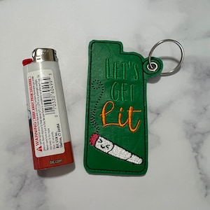 Lighters Keychain, Lighters Key Fob, Lighters Holder, Marijuana Keychain, Marijuana Gifts, Marijuana Gifts for Her, Marijuana Gifts for Him