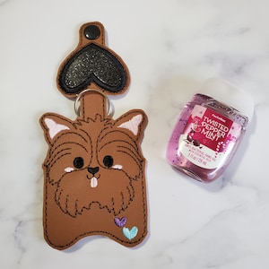 Yorkie Keychain, Hand SanitizerHolder, Hand SanitizerCase, Sanitizers Holders Custom, Hand Sanitize Holder, Gift for Dog Owner, Corgi Mom