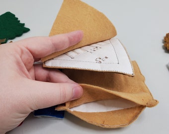 赤ずきんちゃんのフェルト指人形：童謡ごっこ遊び - Etsy 日本