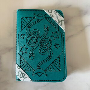 Boho Mini Faux Leather Notebook Cover: Snake Design Pocket Journal