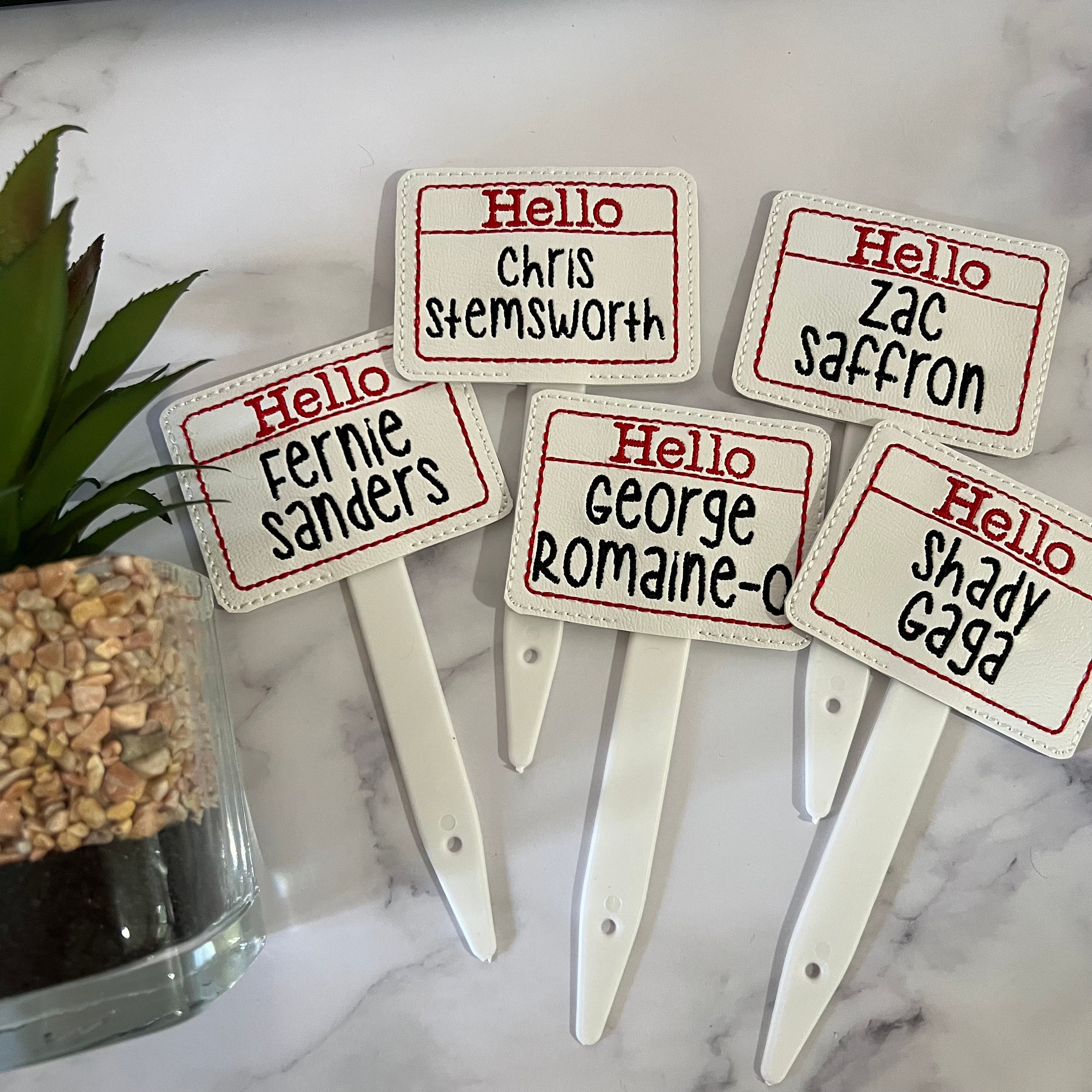 Celebrity Plant Plant Markers Funny Plant Markers Set for Etsy