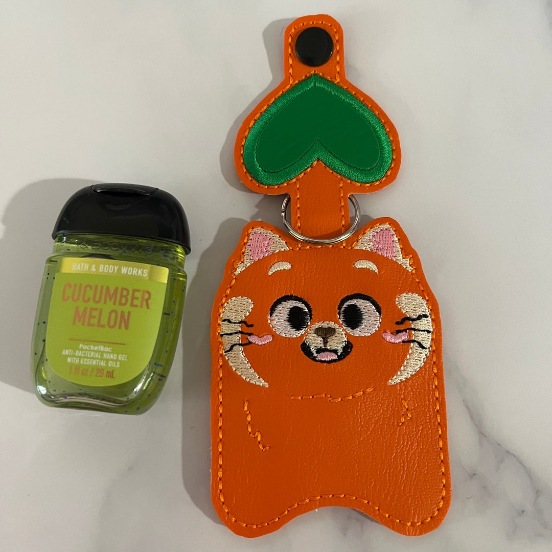 Red Panda Keychain, Hand Sanitizerholder, Hand Sanitizercase