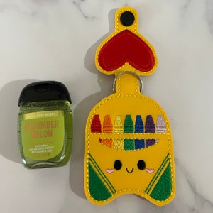Buntstift Schlüsselanhänger, Händedesinfektionshalter, Händedesinfektionsgehäuse, Desinfektionsmittelhalter benutzerdefinierte, Händedesinfektionshalter, Geschenk für sie, Geschenk für ihn