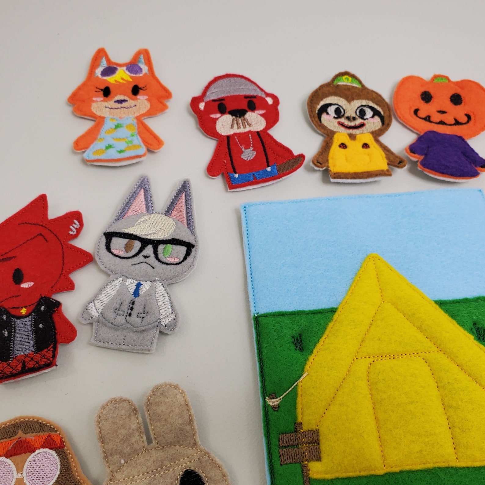 Animal Friends Finger Puppets Animal Finger Puppets Finger Etsy