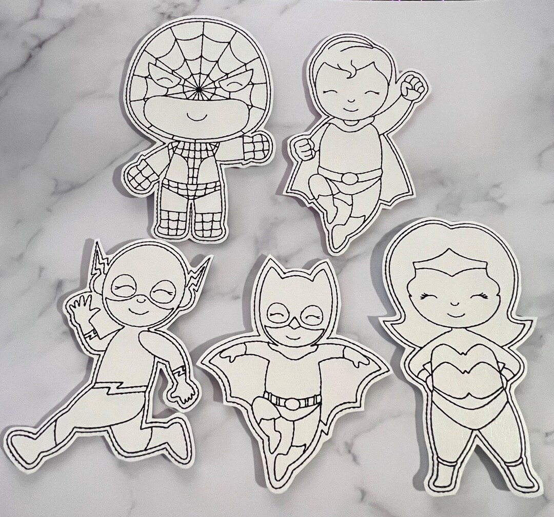 Superhero Coloring Dolls, Superhero Gifts for Boys, Birthday Gift for ...