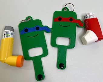 Asthma Inhaler Holder Keychain For Kids, Inhaler Keychain, Custom Inhaler, Birthday Gift For Him, Personalized Gift For Children, Practical