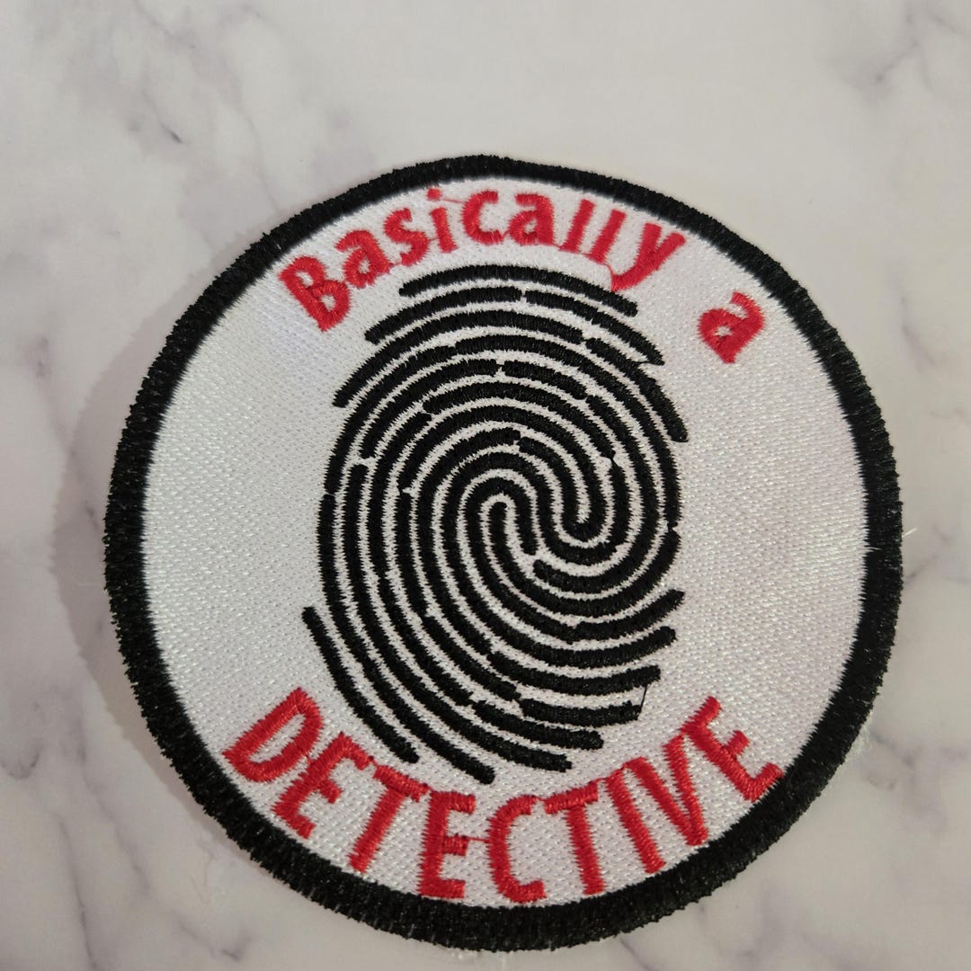 True Crime Patch, Basically A Detective, Embroidered Iron-on Patch - Etsy