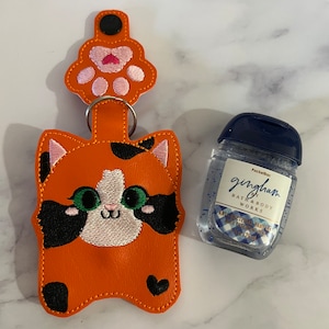 Calico Cat Gift, Hand SanitizerHolder, Hand SanitizerCase, Sanitizers Holders Custom, Hand Sanitize Holder, Gift for Cat Owner
