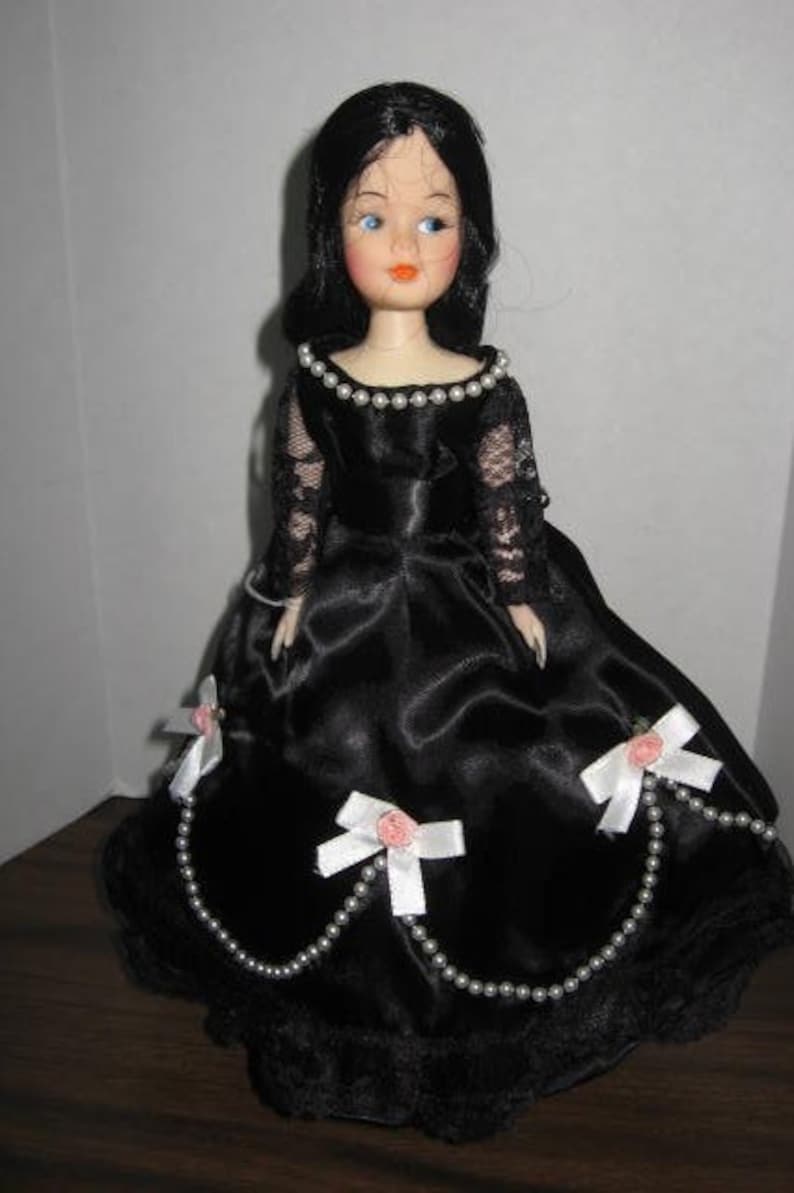 Desiree 11 inch dress up doll dressed in black gown image 0