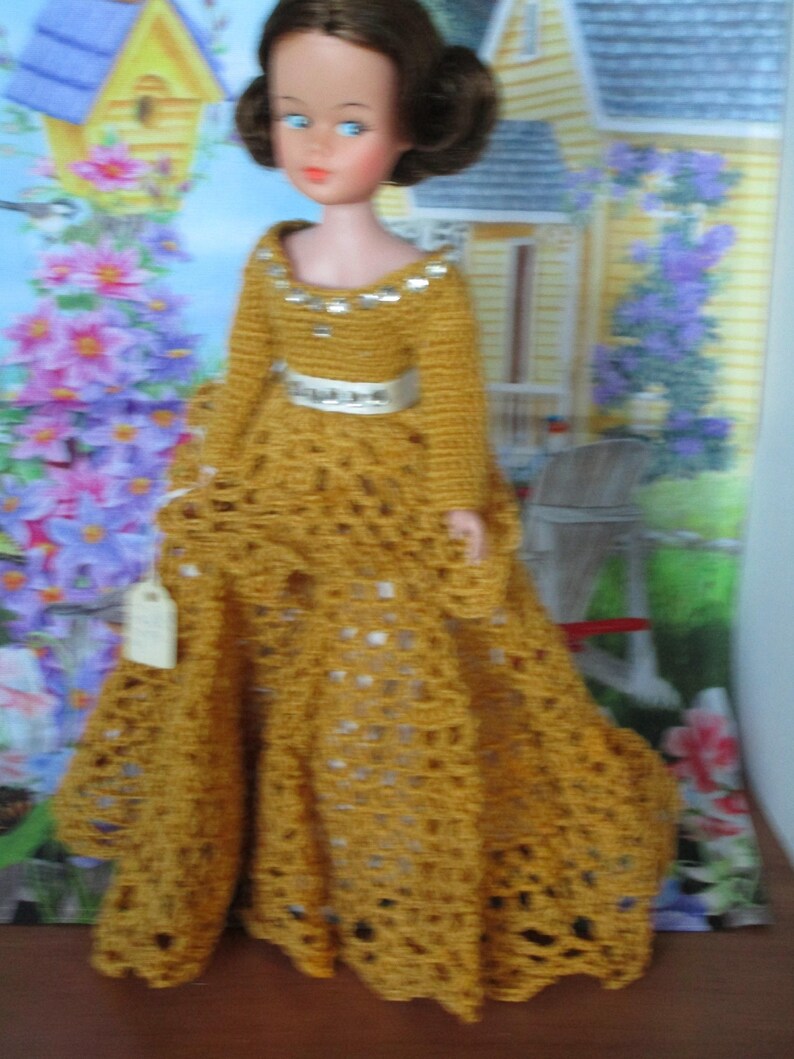 Normal 12 inch fashion doll crocheted outfit made in 1978 image 1