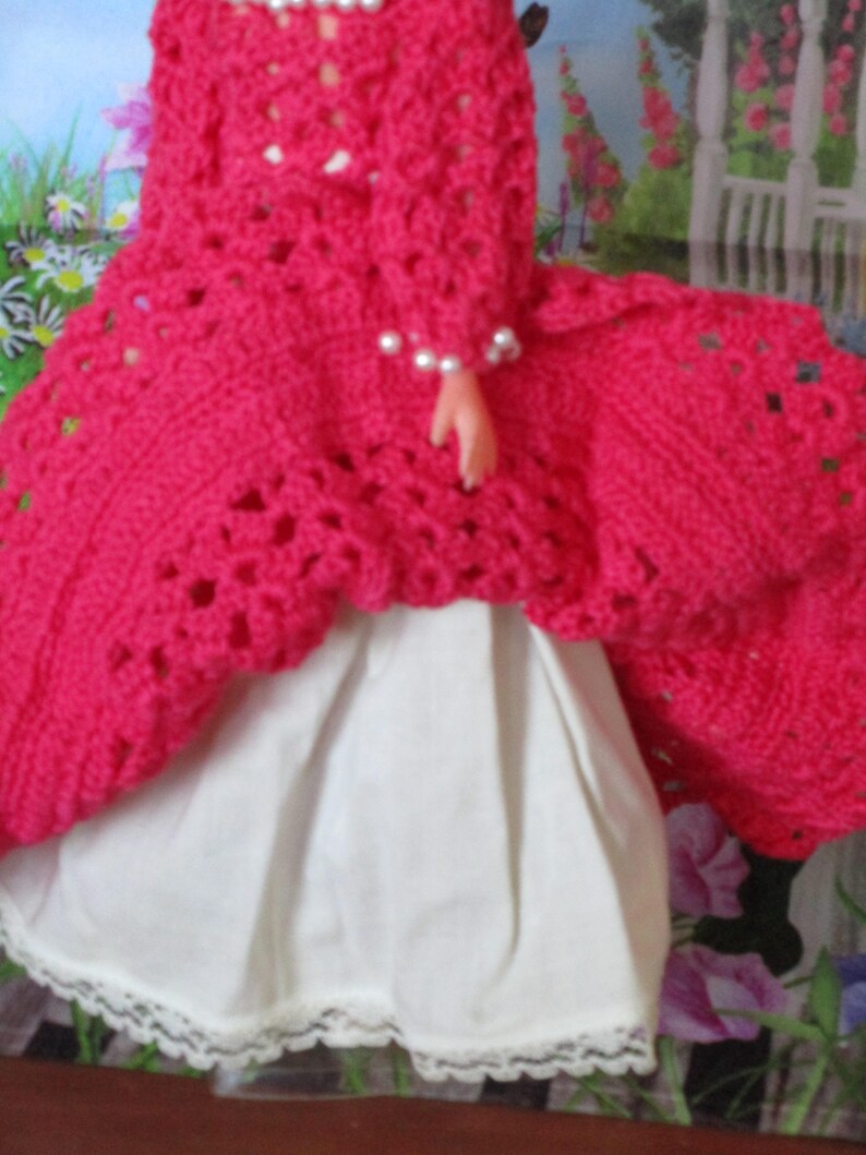 Miss Pearl 12 inch fashion doll crocheted outfit made in image 5