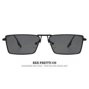 Rocking '90s: Retro Rectangle Sunglasses by BeePrettiCo • Vintage '90s Vibes • Classic '90s Style •  Iconic '90s Fashion