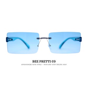 Onlookers | Slim Rimless Sunglasses | Gradient Lenses | Trendy Fashion Eyewear | BeePrettiCo