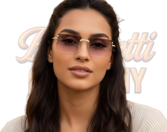 Raybeams Rectangular Sunglasses Unisex Slim UV Protection Shades BeePrettiCo