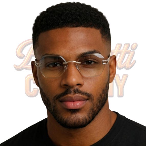 Vintage Vybes Hexagonal Rimless Sunglasses Geometric Eyewear BeePrettiCo