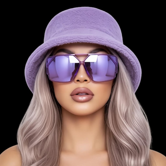 Futuristic Aviator Oversized Sunglasses | Flat Top UV400 Unisex Geometric Fashion Shades