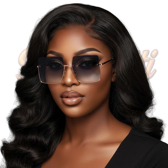 Shady Behavior Oversized Square Sunglasses Unisex Gradient UV Protection Shades BeePrettiCo