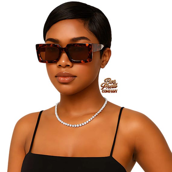 Aura Rectangle Sunglasses: Minimalist Mod Frame, Lightweight Everyday Eyewear