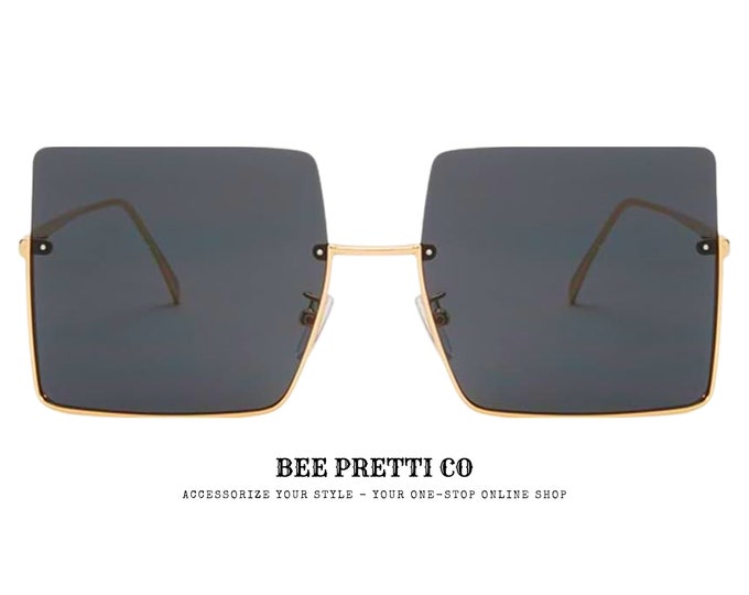 Magnetic: Upside-Down Half-Rim by BeePrettiCo • Magnetic Sunglasses • Full UV Protection • Chic Modern Style