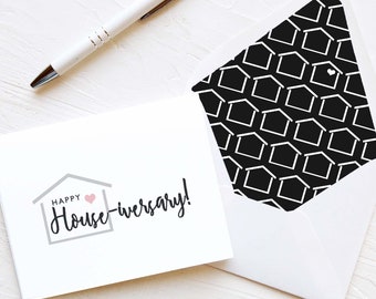 Happy Housiversary | Home Anniversary | Real Estate | Realtor Cards Sets of 10 | SHELL Collection