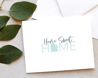 Utah Home Sweet Home Card Set of 10 - Utah Realtor | Designer | Real Estate - Geo Collection - Blues